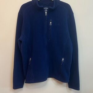L.L. Bean Navy Fleece Jacket